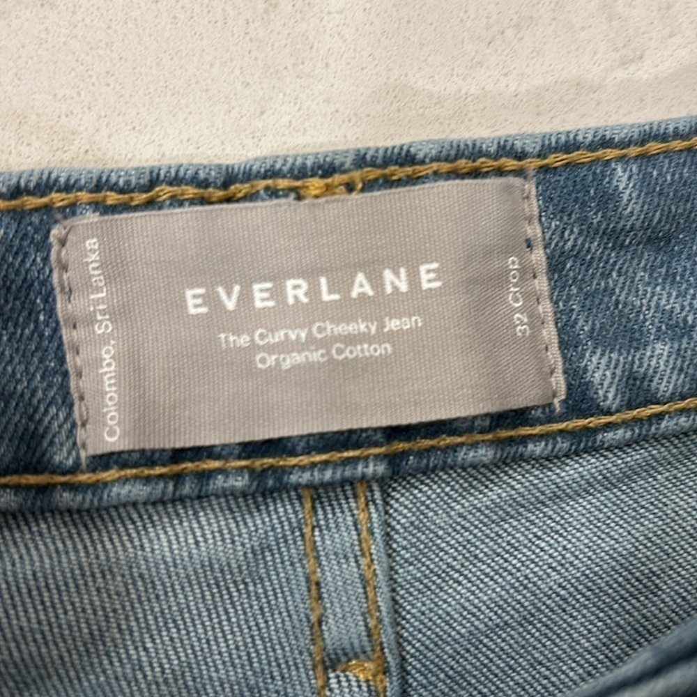 Everlane The Curvy‎ Cheeky Straight Leg Jean 32 Crop NWT - Picture 11 of 17